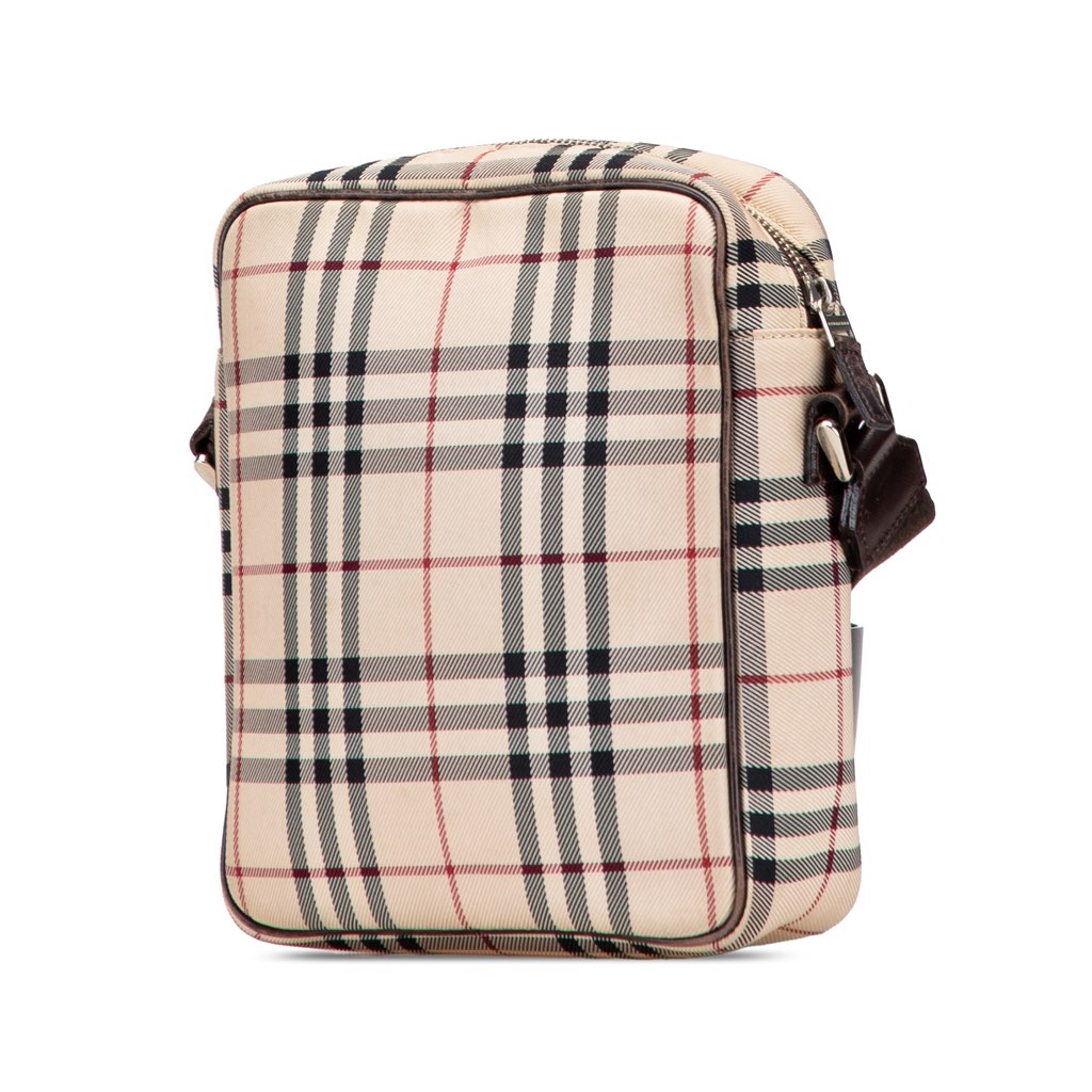Burberry House Check Canvas Crossbody - Back view