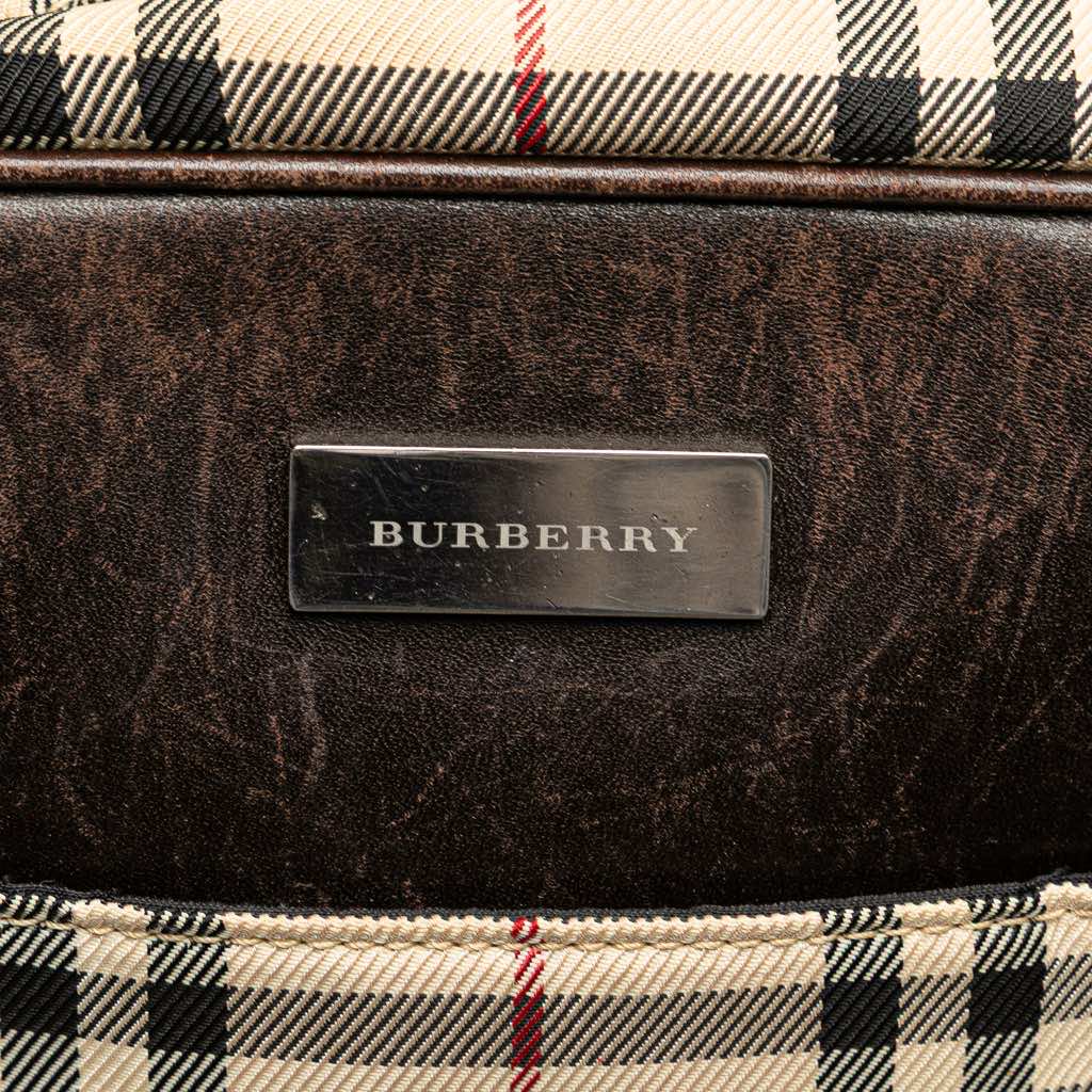 Burberry House Check Canvas Crossbody - Side view