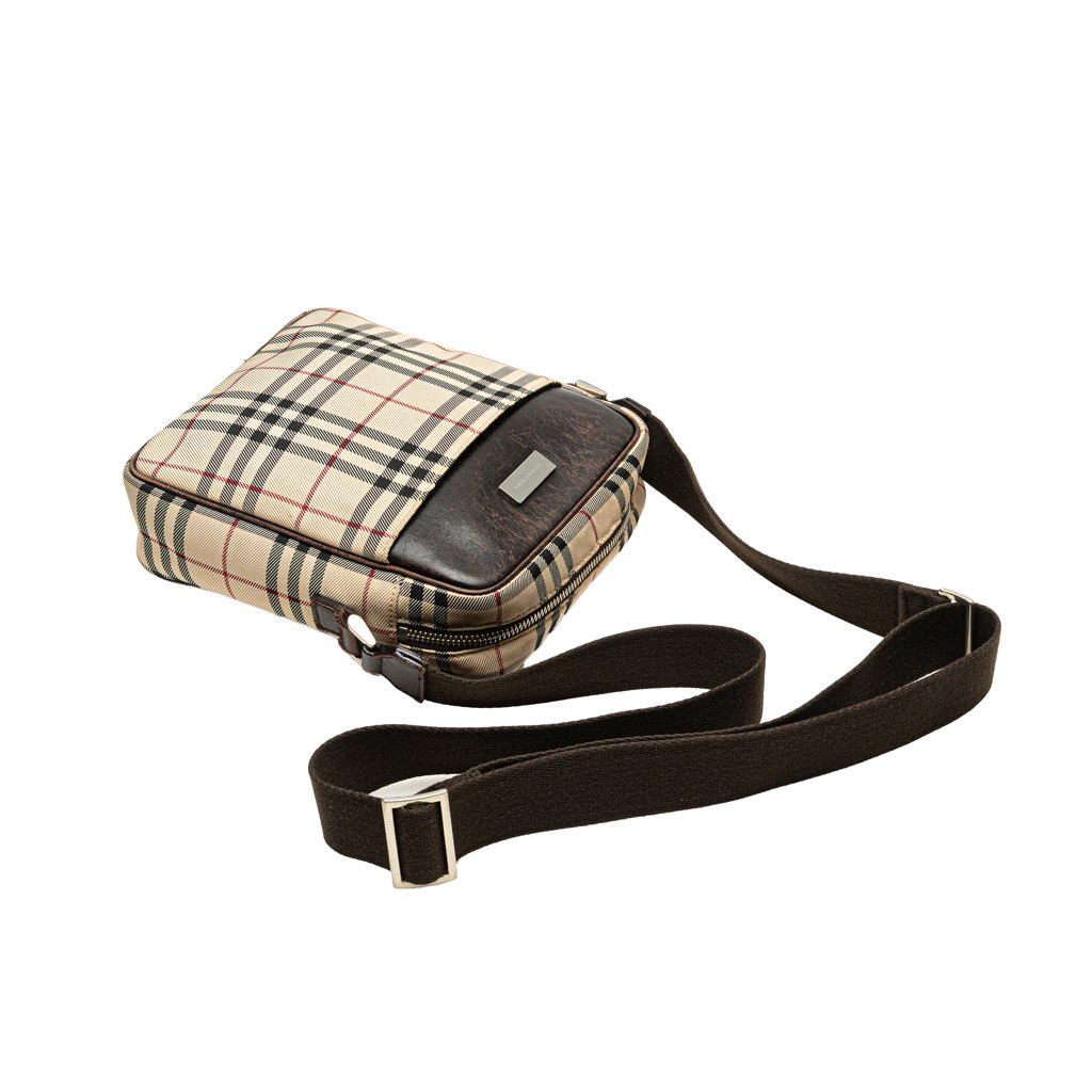 Burberry House Check Canvas Crossbody - Image 11