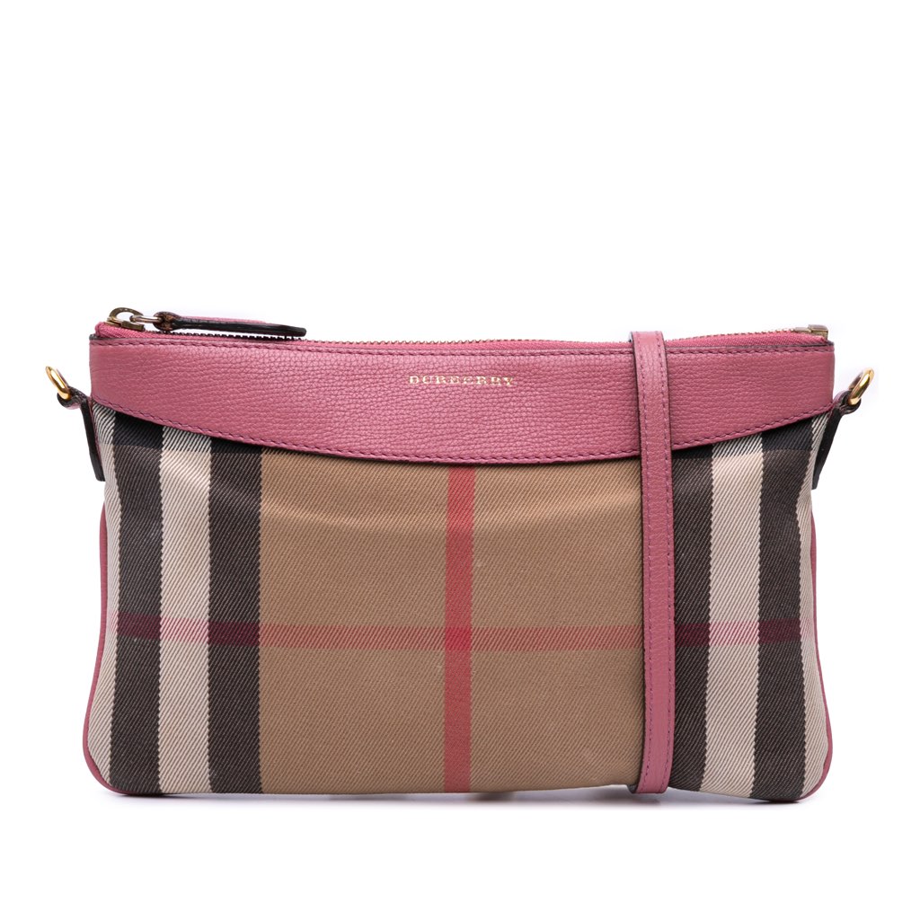 Burberry House Check Canvas Derby Peyton Crossbody