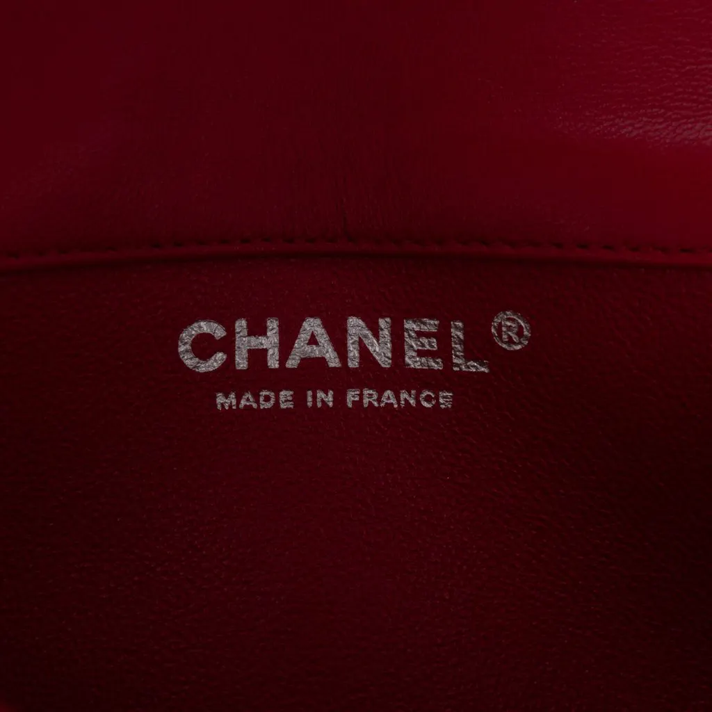 Chanel Extra Mini Rectangular Classic Lambskin Single Flap Red Leather Good - Box View