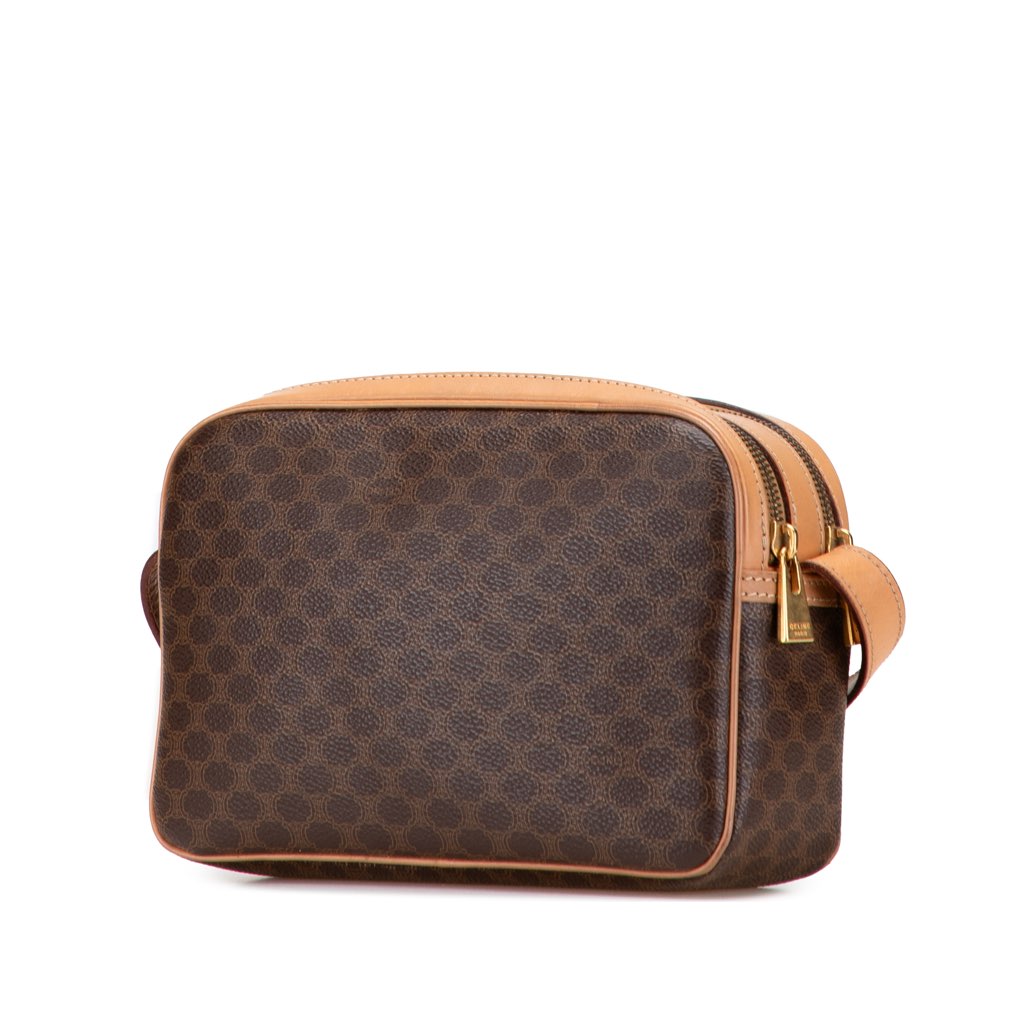 Celine Macadam Coated Canvas Crossbody - Back view