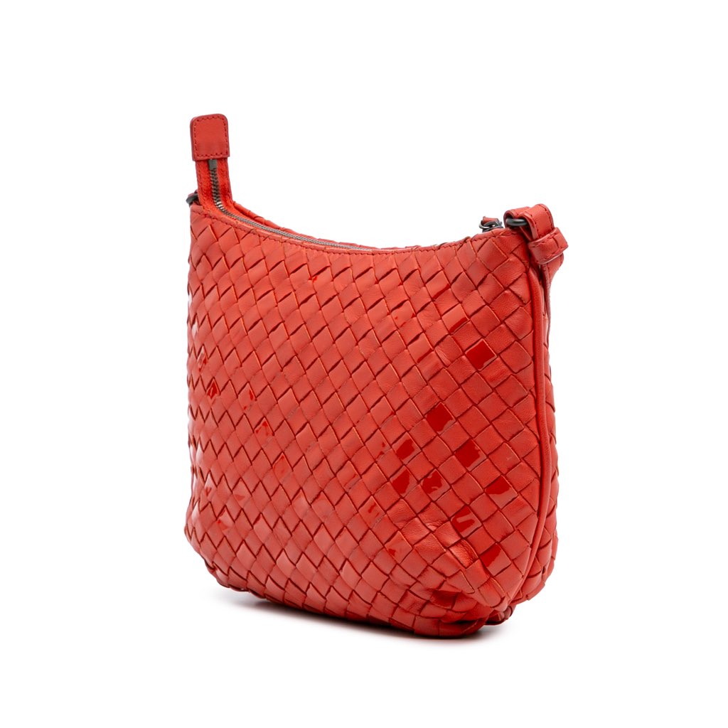 Bottega Veneta Nappa and Patent Intrecciato Crossbody - 2