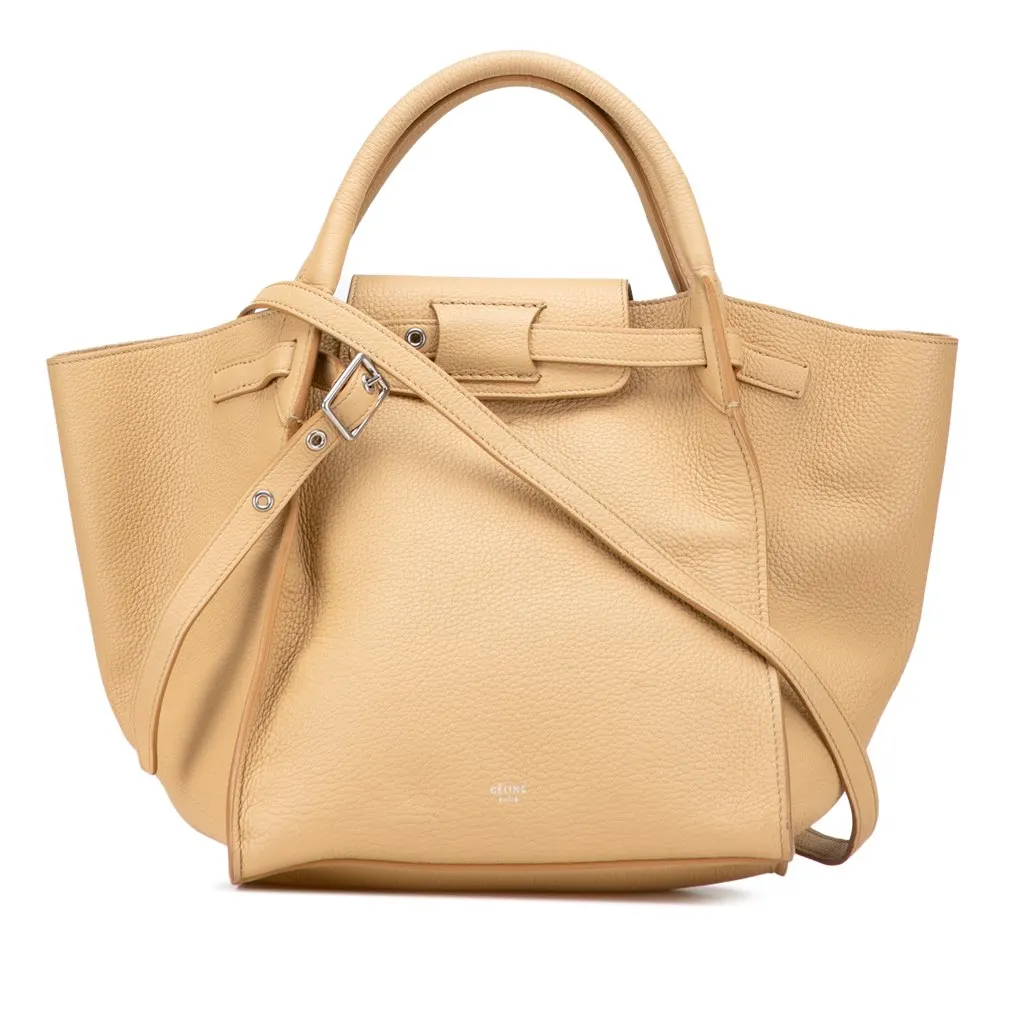 Celine Small Leather Big Bag Brown Leather Good - Front View