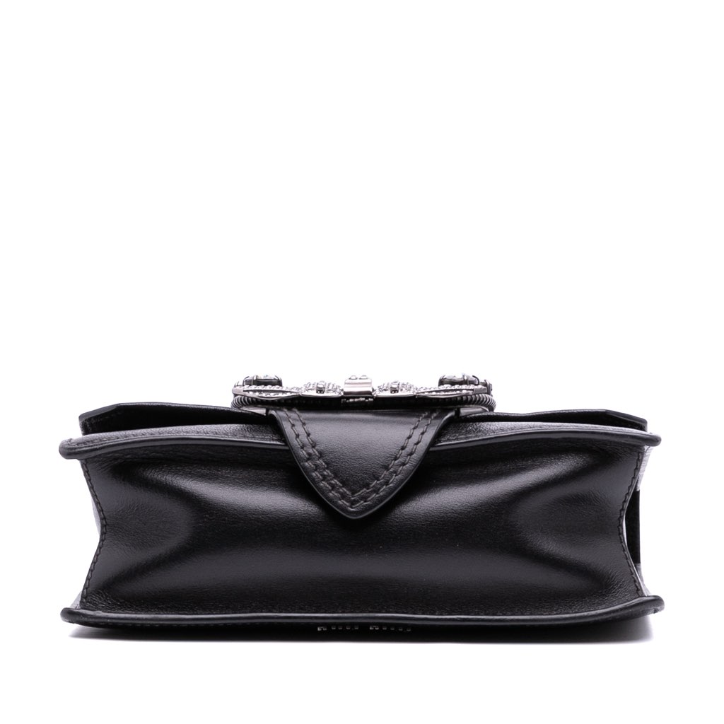 Miu Miu Goatskin Madras Soft Calf Crystal Embellished Crossbody - Image 6