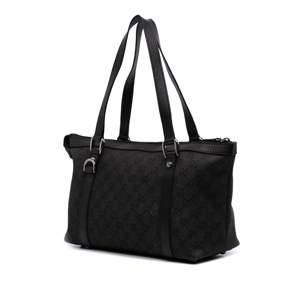 Gucci GG Denim Abbey D Ring Tote - Back view