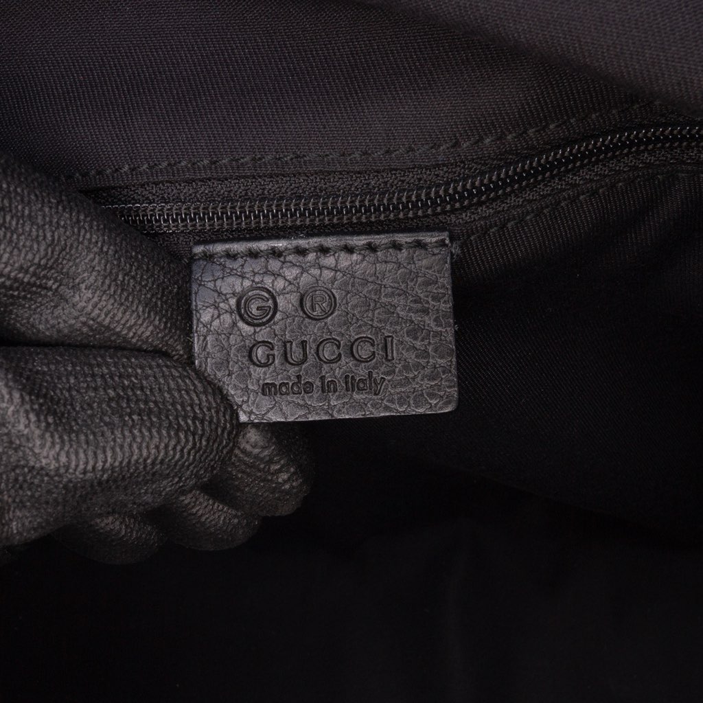 Gucci GG Denim Abbey D Ring Tote - Side view