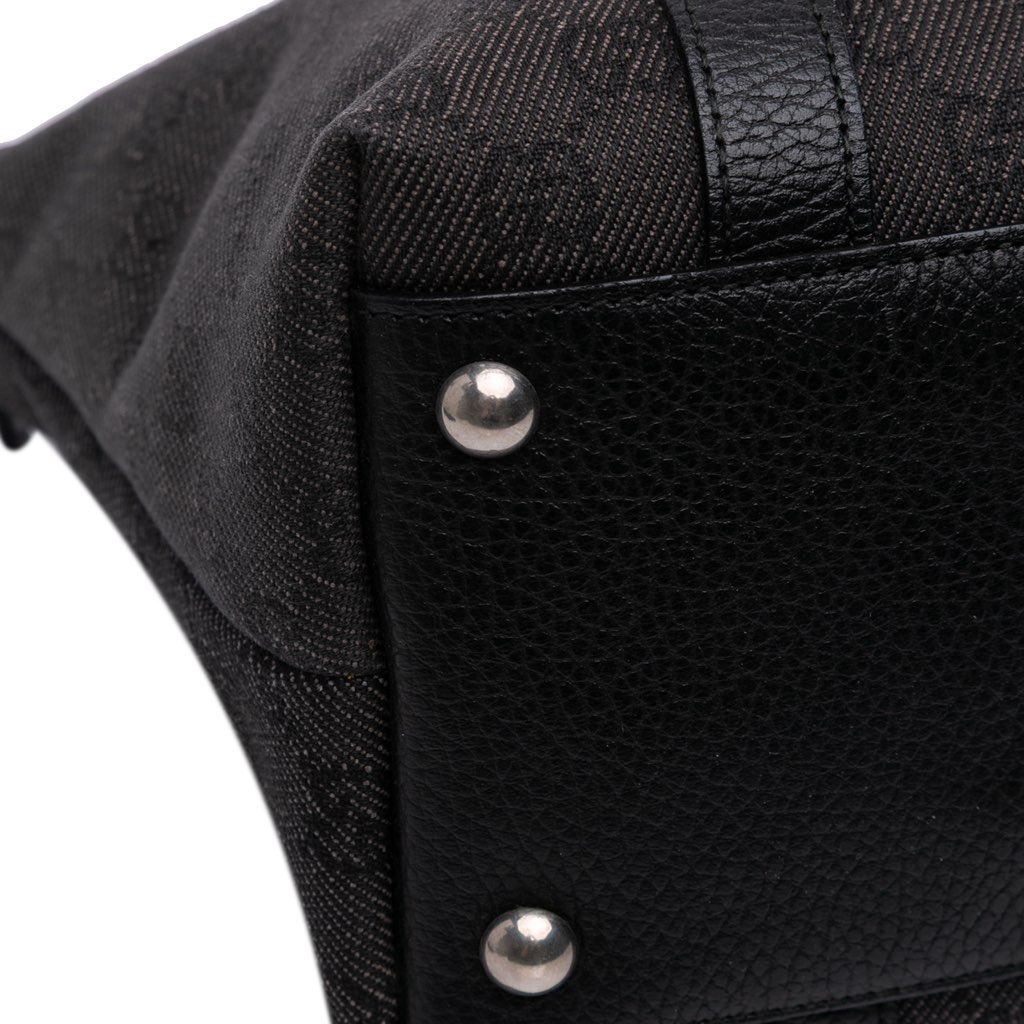 Gucci GG Denim Abbey D Ring Tote - Image 10