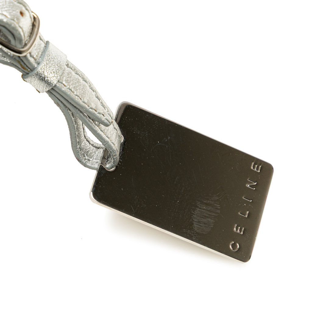 Celine Perforated Metallic Calfskin Sling Backpack - 5