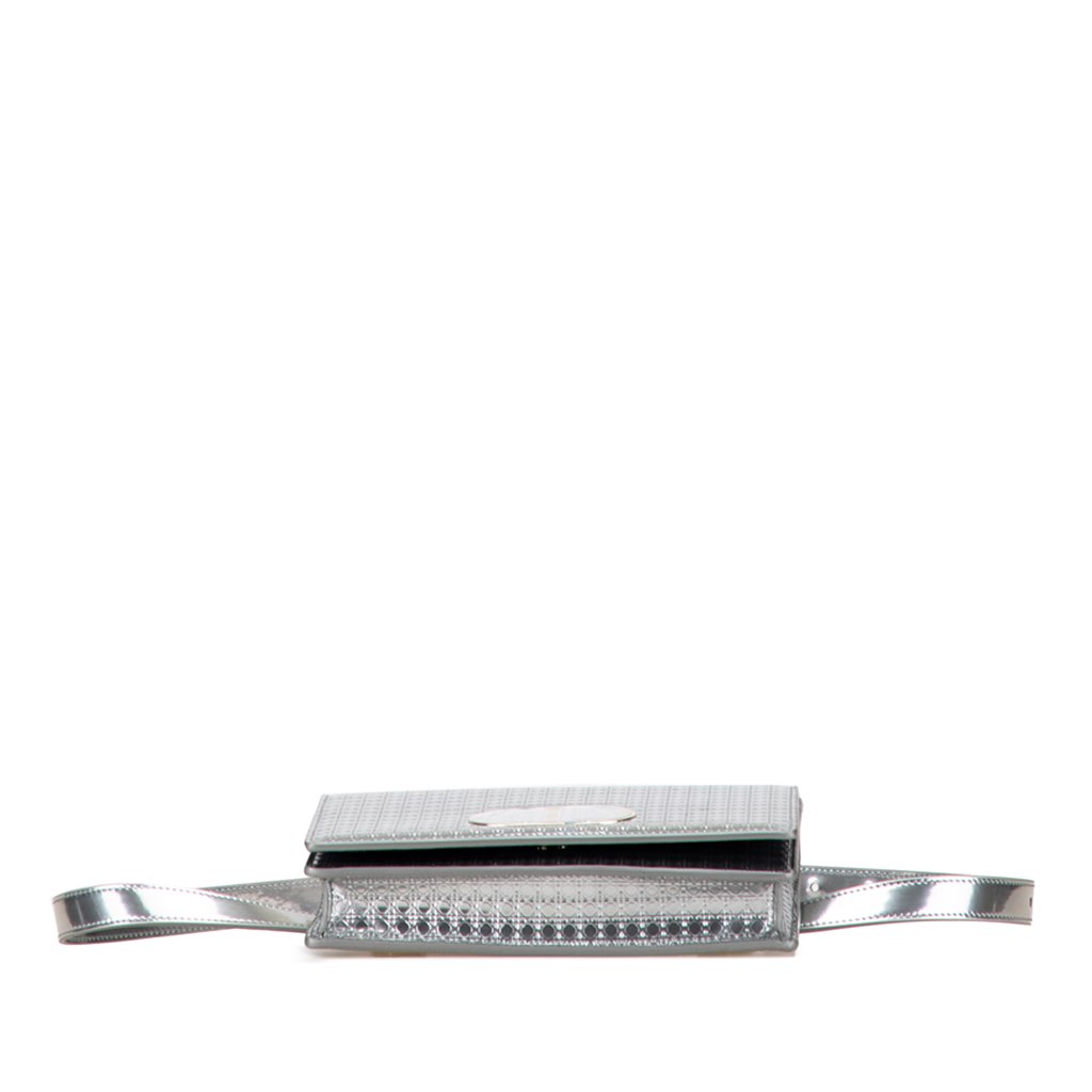 Dior Metallic Patent Microcannage 2 in 1 30 Montaigne Pouch - Image 6