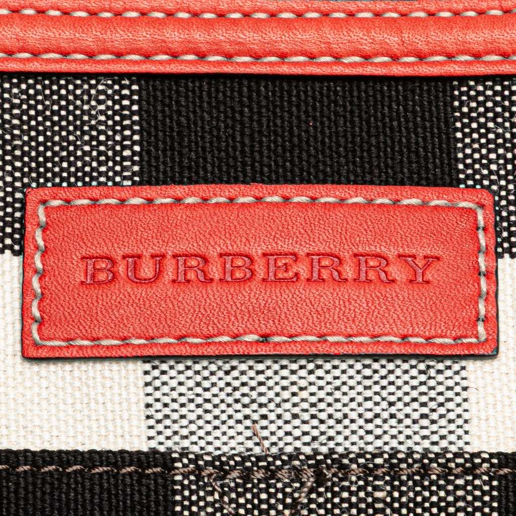 Burberry Medium Mega Check Canvas Ashby Bucket Bag - 5