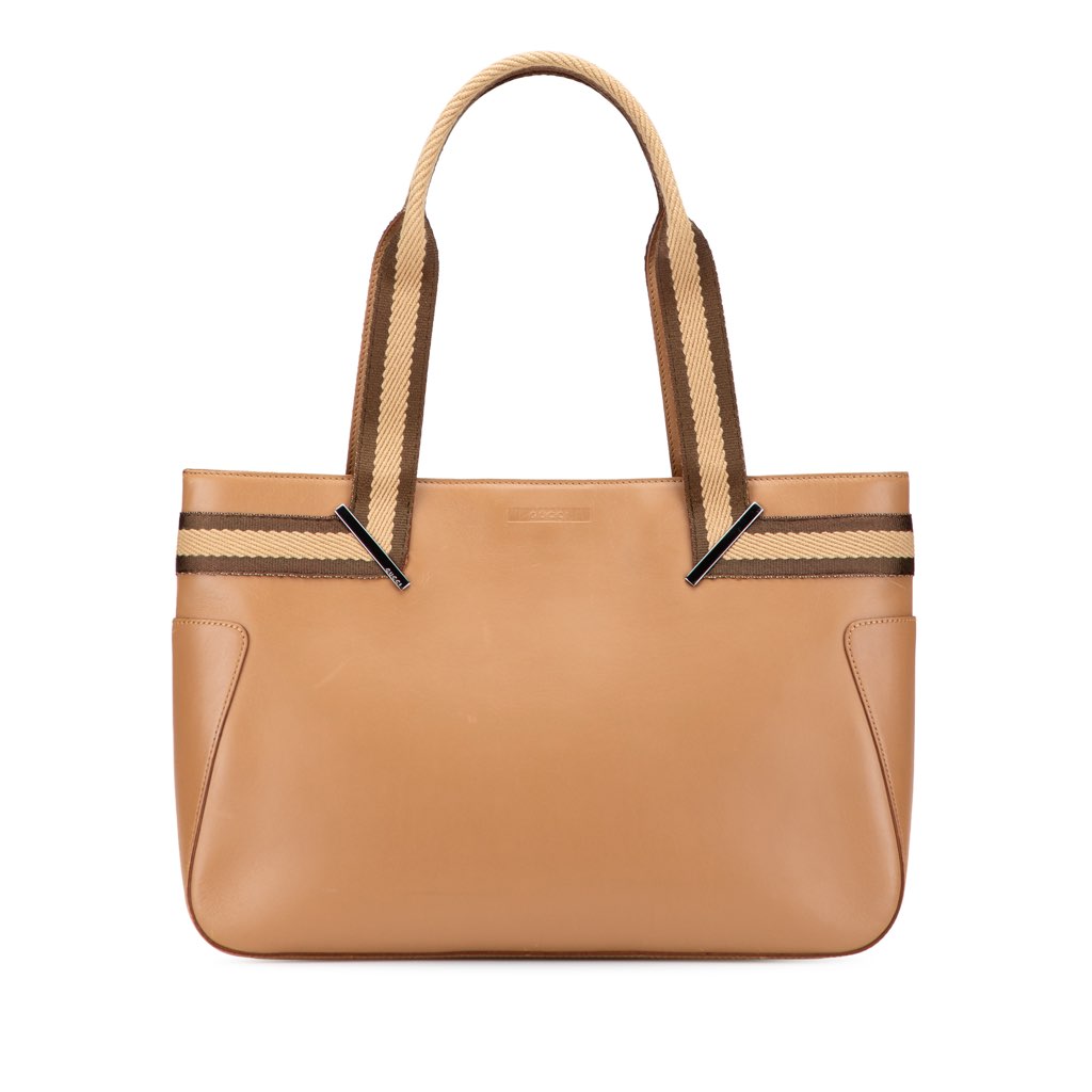 Gucci Leather Web Handbag