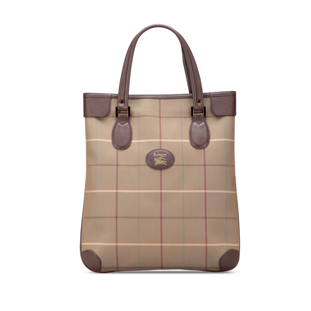 Burberry Vintage Check Canvas Tote