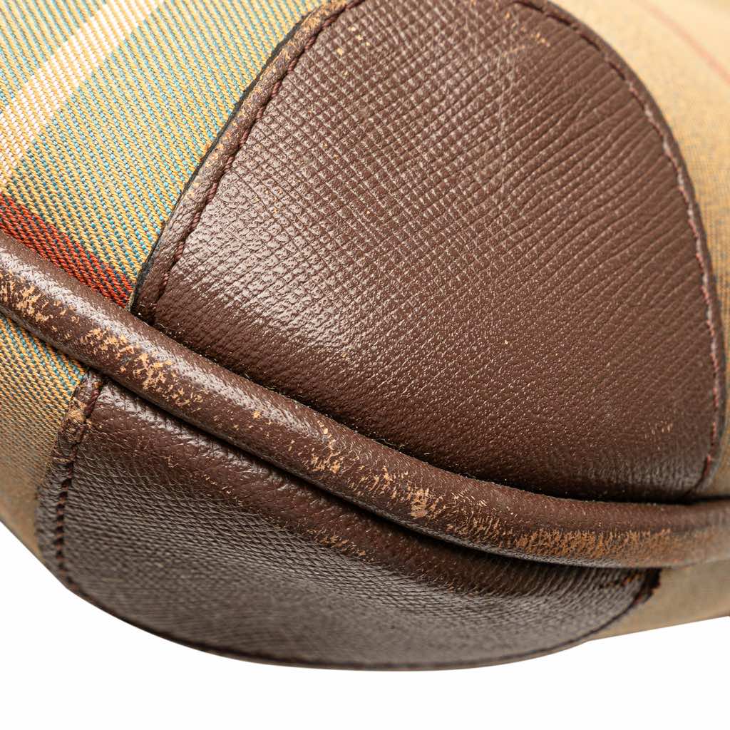 Burberry Vintage Check Canvas Tote - Image 10