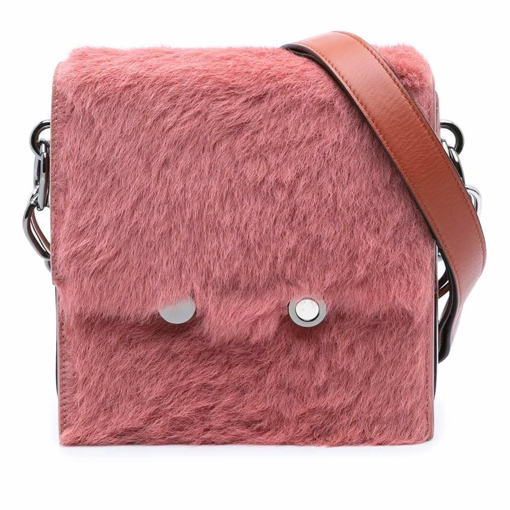 Marni Shearling Chain Crossbody Pink Very good - Front View