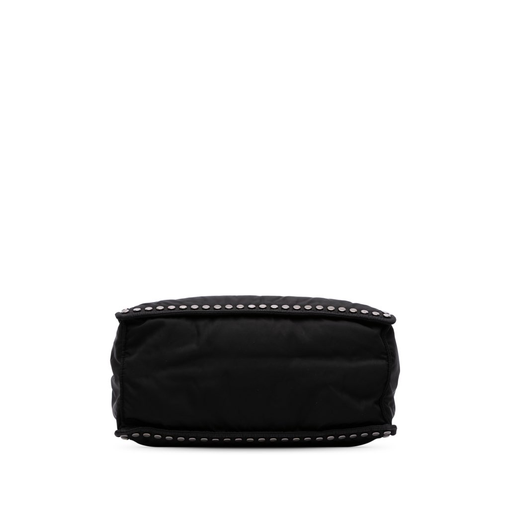 Prada Tessuto Studded Etiquette Tote - 3