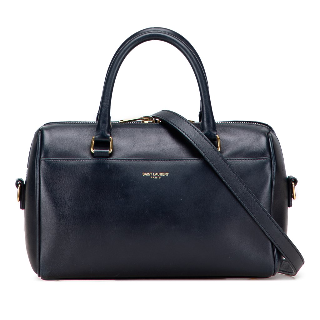 Saint Laurent Baby Leather Classic Duffle Satchel