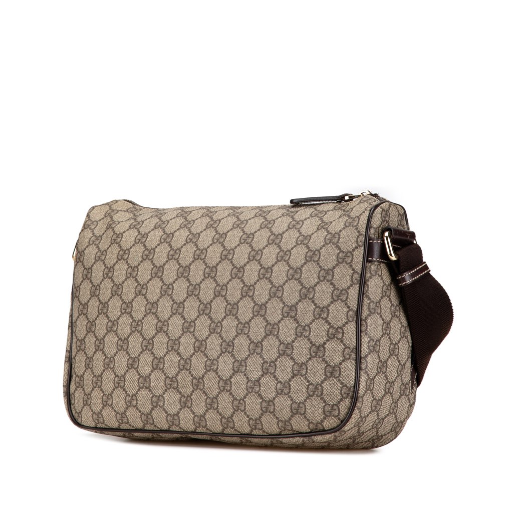 Gucci GG Supreme Double Pocket Crossbody - 2