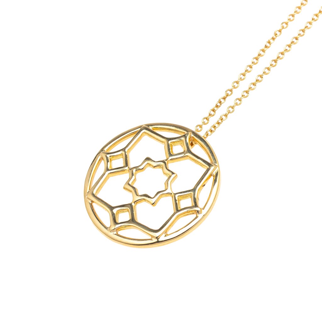 Tiffany & Co Paloma Picasso 18K Yellow Gold Marrakesh Pendant Necklace - 2