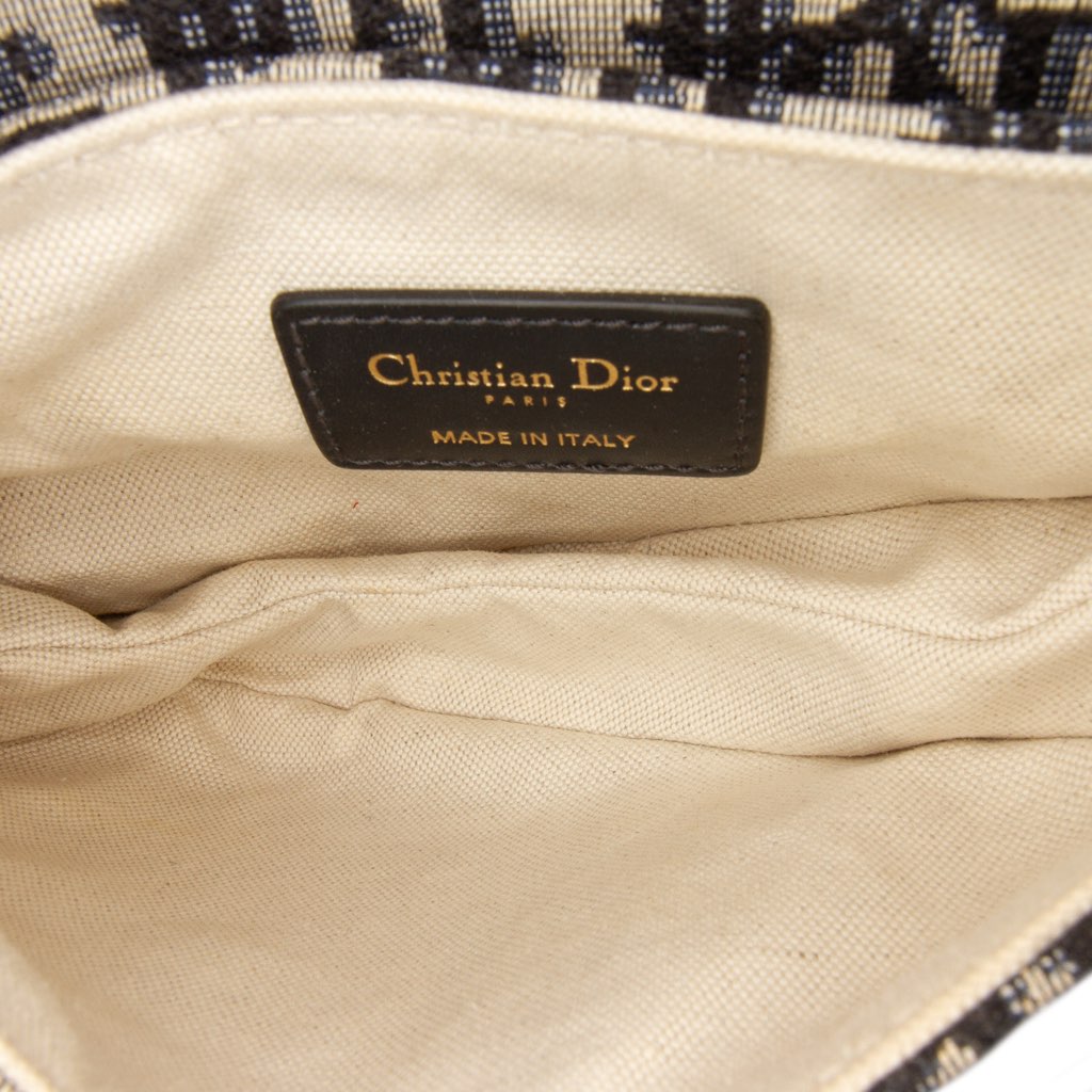 Dior Mini Oblique Canvas Saddle Bag - 4