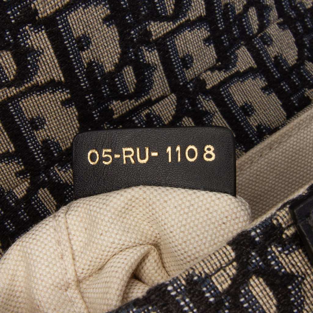 Dior Mini Oblique Canvas Saddle Bag - Side view