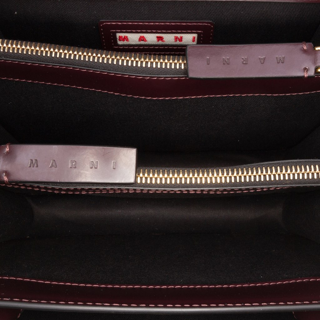 Marni Medium Trunk Leather Shoulder Bag - 4