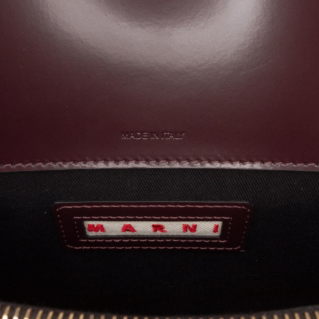 Marni Medium Trunk Leather Shoulder Bag - 5