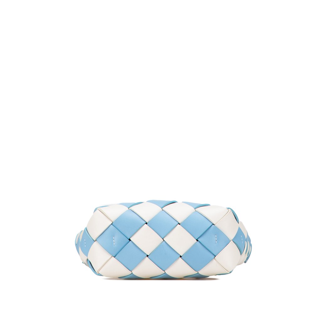 Loewe Mini Woven Calfskin Gingham Surplus Basket Bag - Image 6