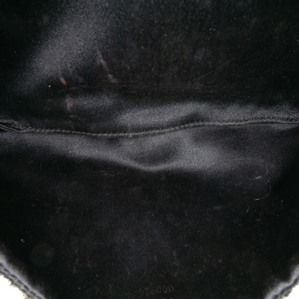 Gucci Tom Ford Zebra Beaded Satin Shoulder Bag - 4