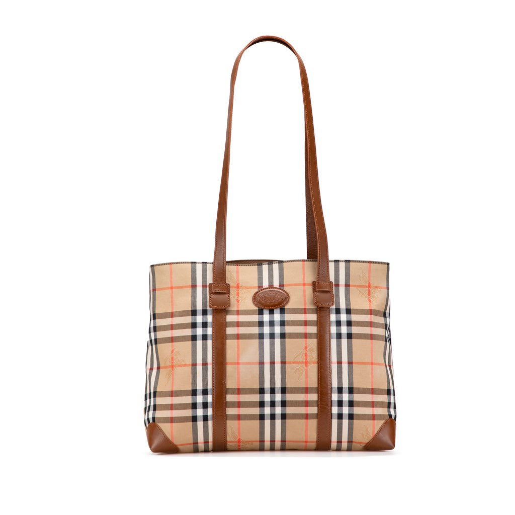Burberry Haymarket Check Canvas Tote