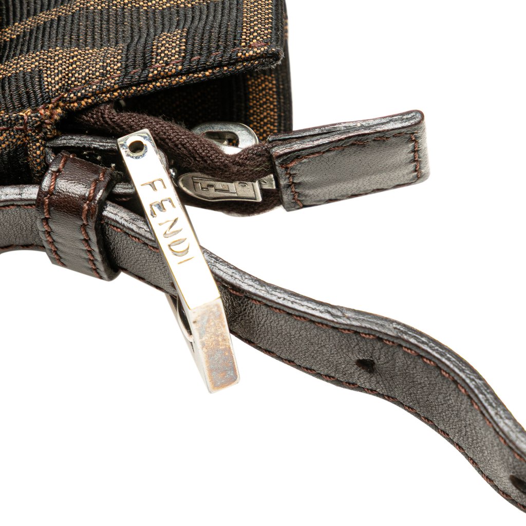 Fendi Zucca Canvas Shoulder Bag - Image 12