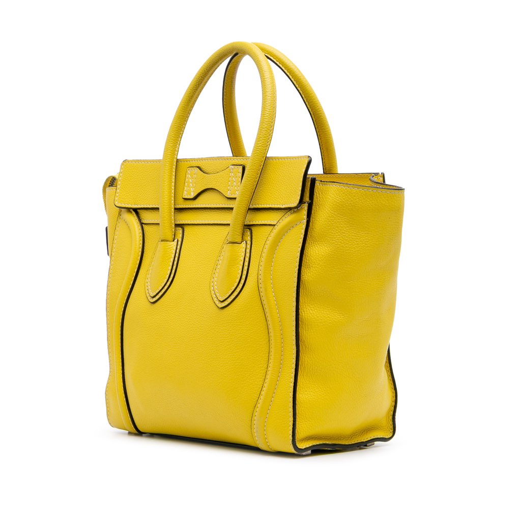 Celine Micro Drummed Calfskin Luggage Tote - 2