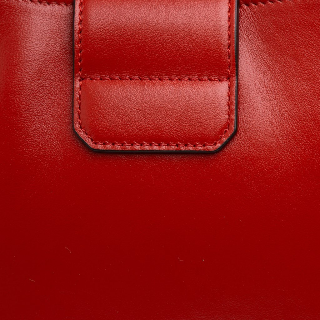 Salvatore Ferragamo Printed Leather Trifolio Shoulder Bag - Image 10