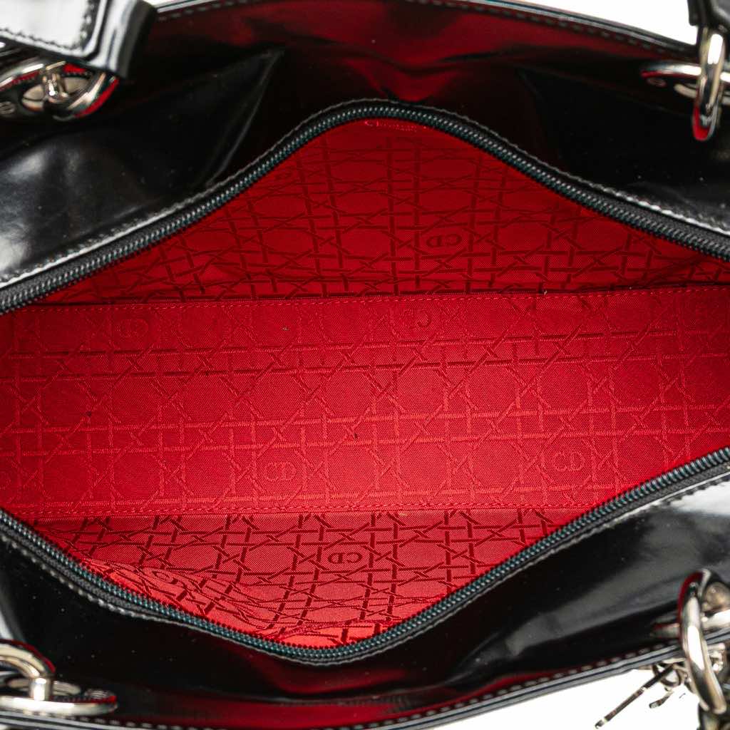 Dior Patent Lady Dior Shopping Tote - 4