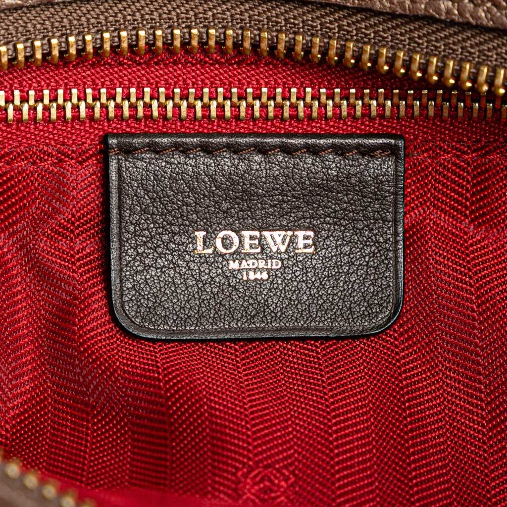 Loewe Anagram Leather Fusta Tote - Side view