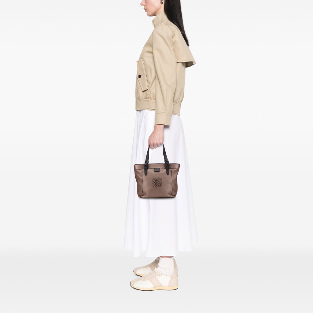Loewe Anagram Leather Fusta Tote - Image 12