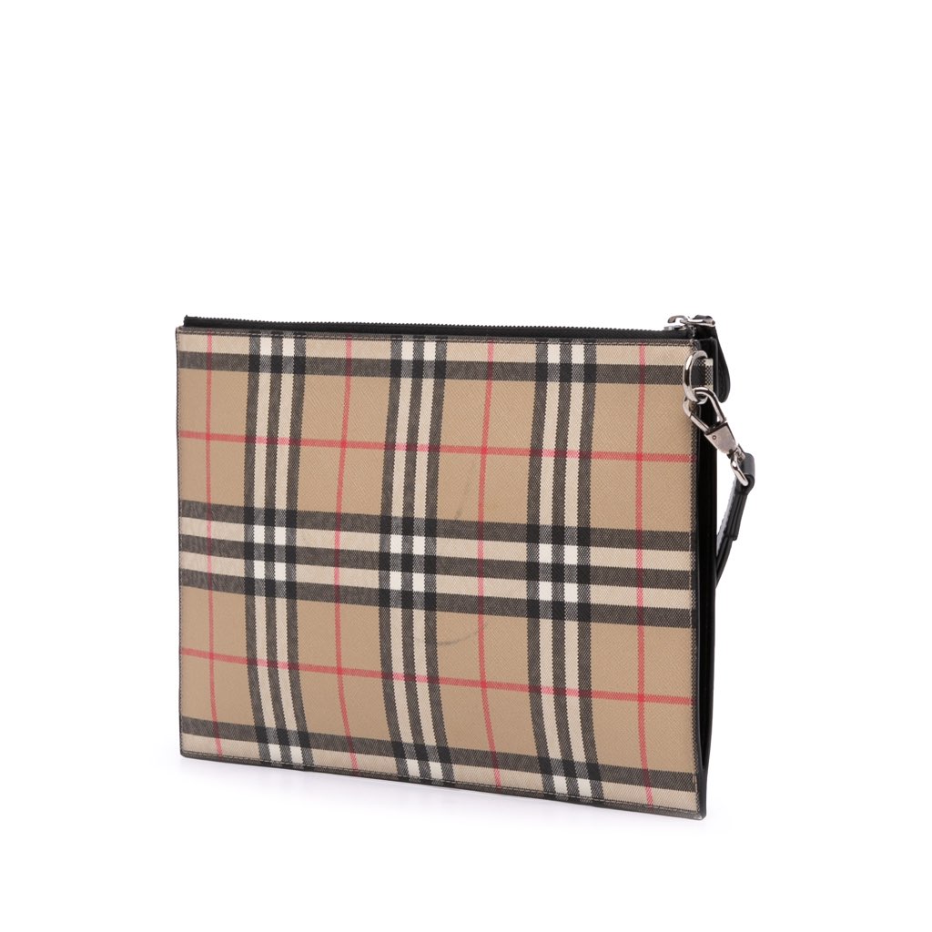 Burberry House Check Canvas Clutch - 2