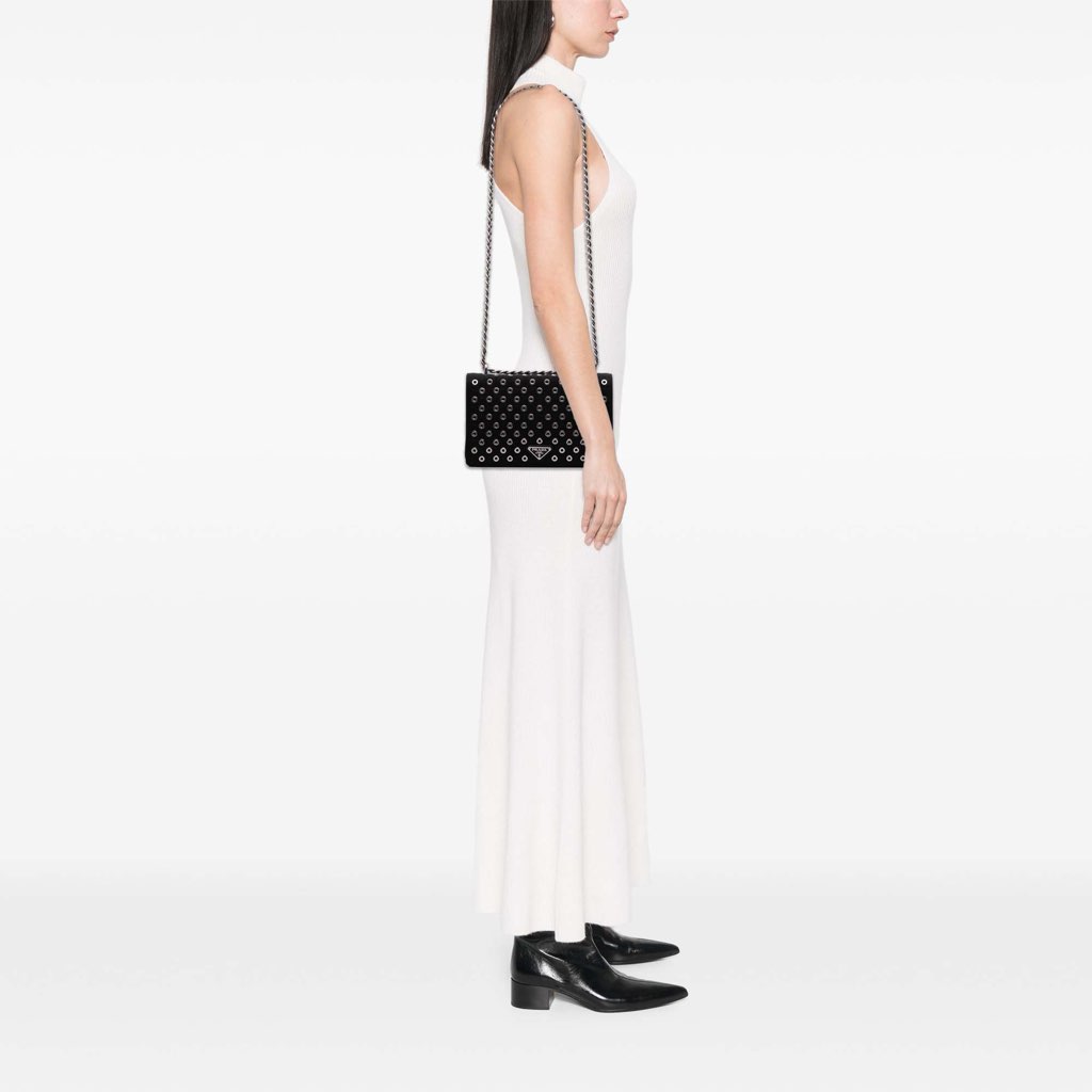 Prada Tessuto Grommet Crossbody - Image 12