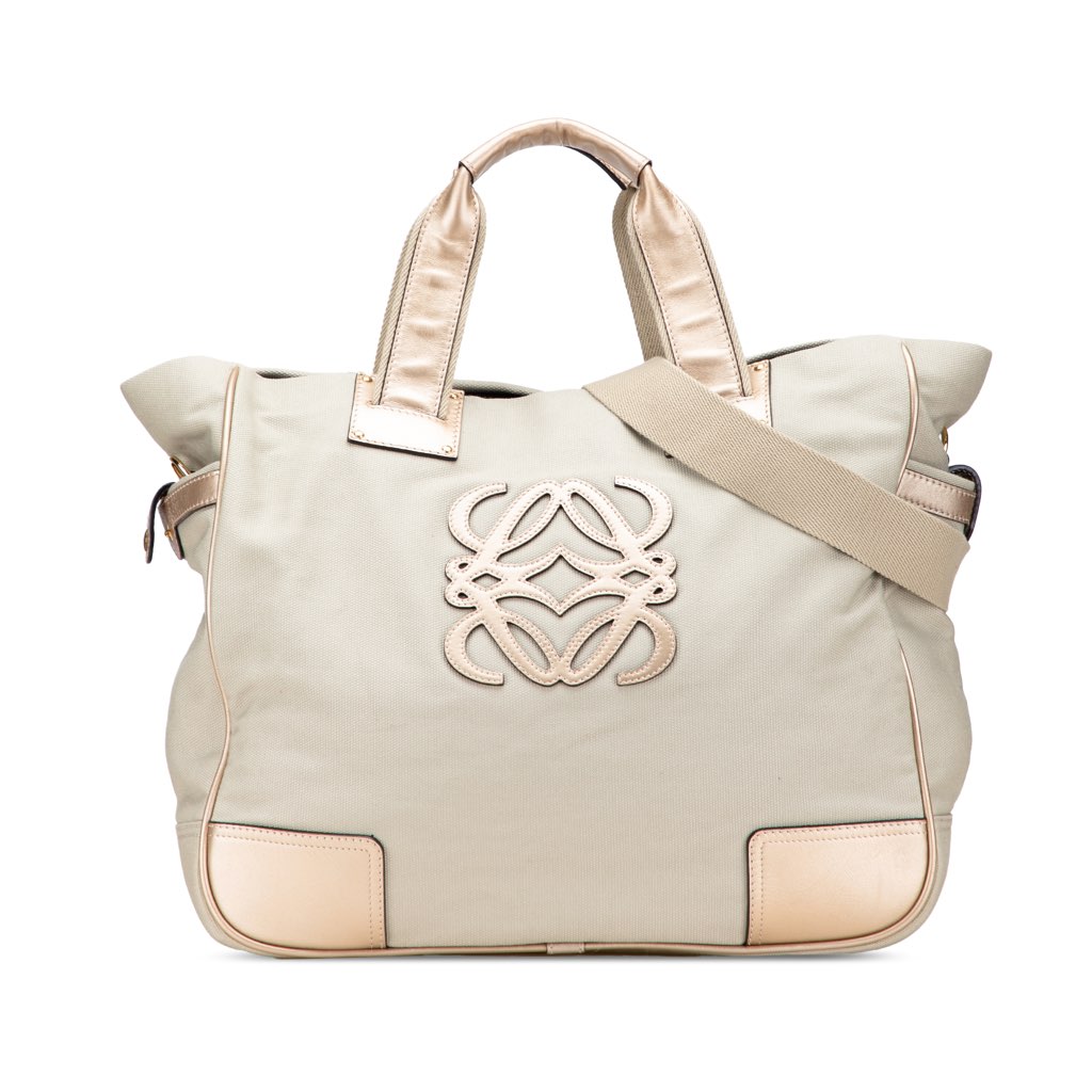 Loewe Anagram Canvas Satchel
