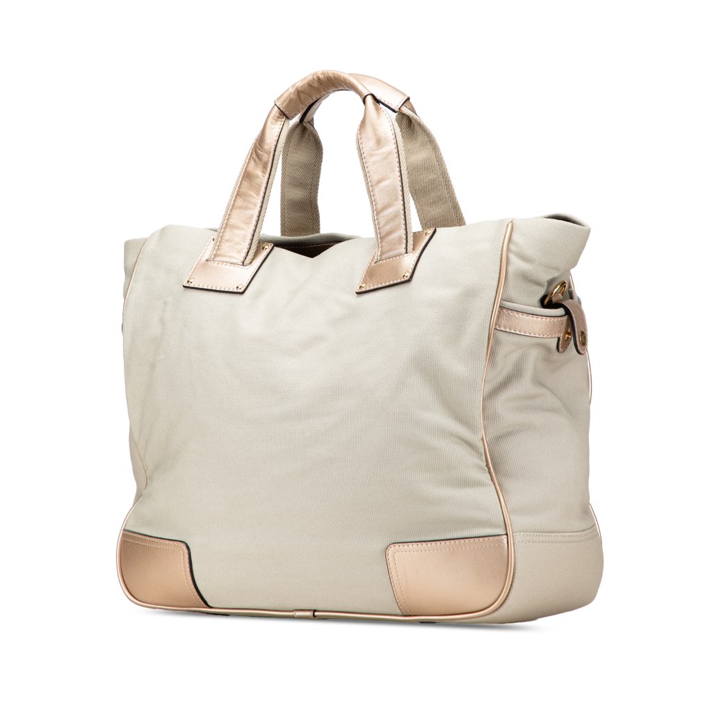 Loewe Anagram Canvas Satchel - Back view