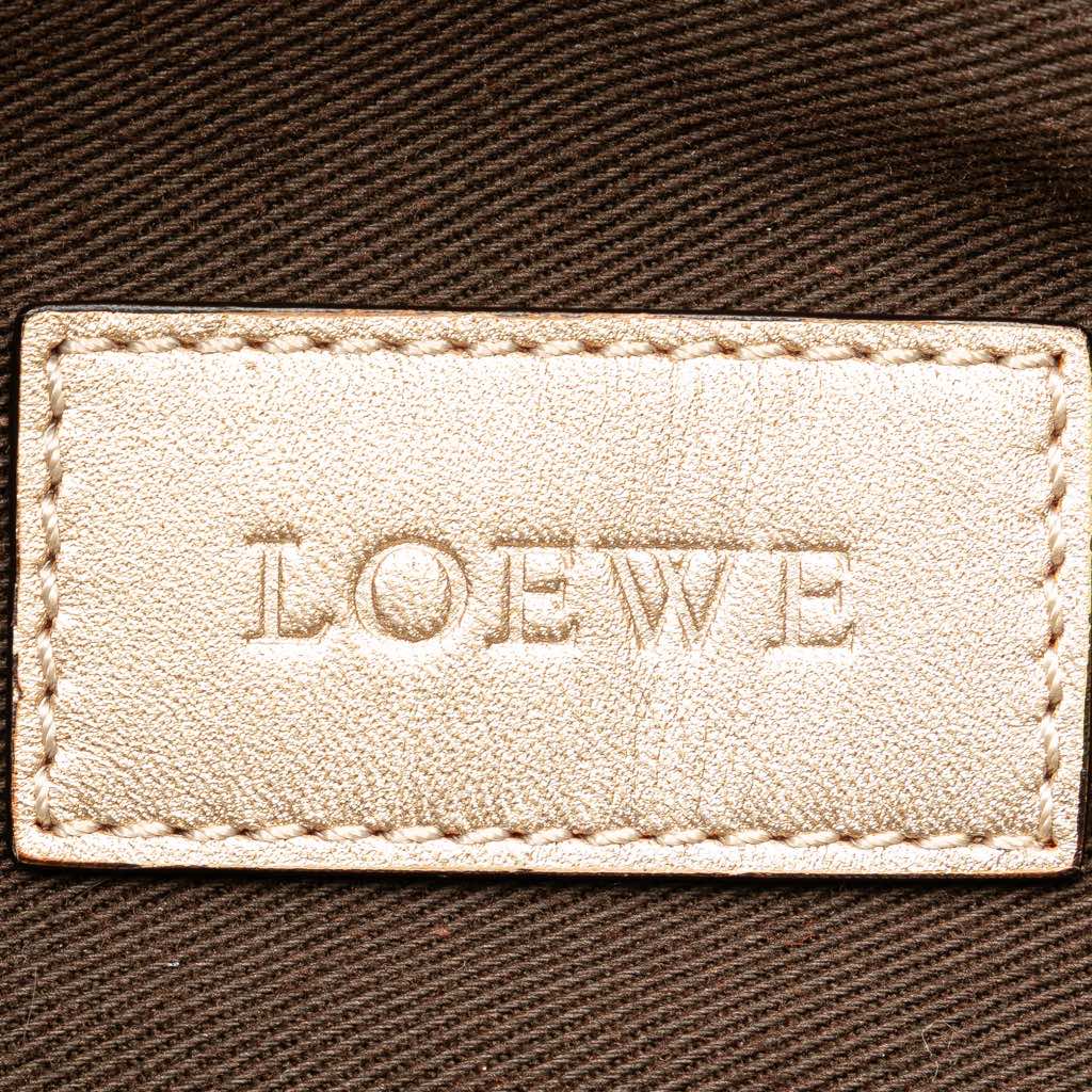 Loewe Anagram Canvas Satchel - Side view