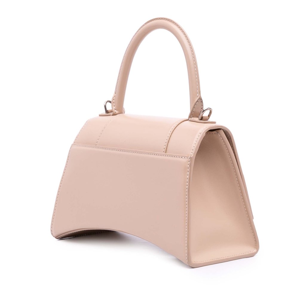 Balenciaga Small Leather Hourglass Top Handle Bag - 2