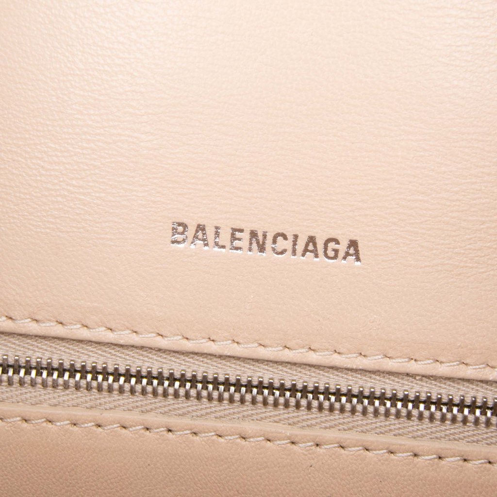 Balenciaga Small Leather Hourglass Top Handle Bag - 5