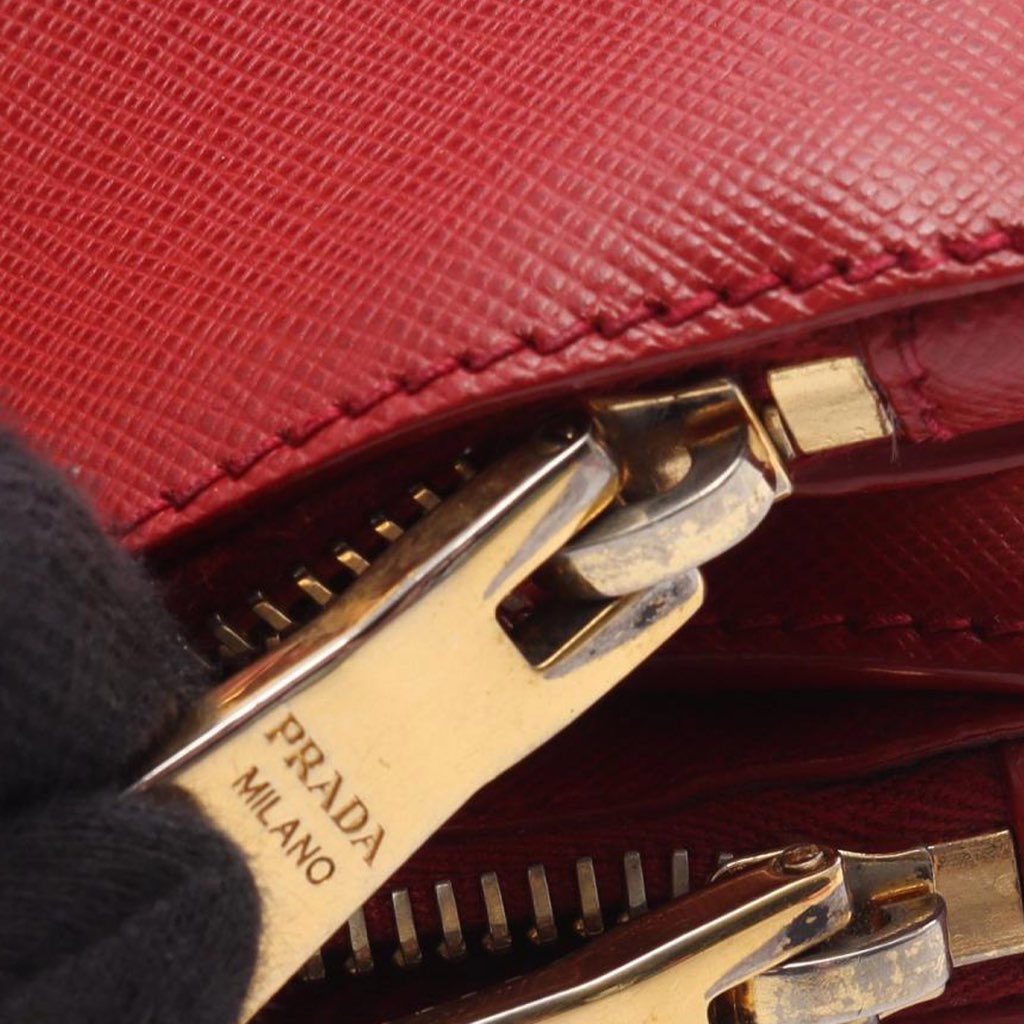 Prada Medium Saffiano Lux Galleria Double Zip Satchel - 5