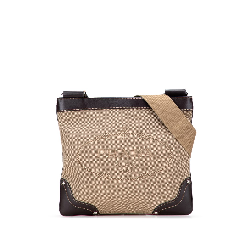 Prada Canvas Canapa Logo Crossbody