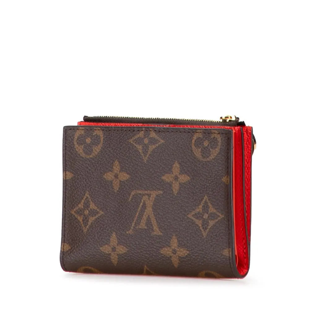 Louis Vuitton Monogram Lisa Small Wallet Brown Canvas Good - Back View