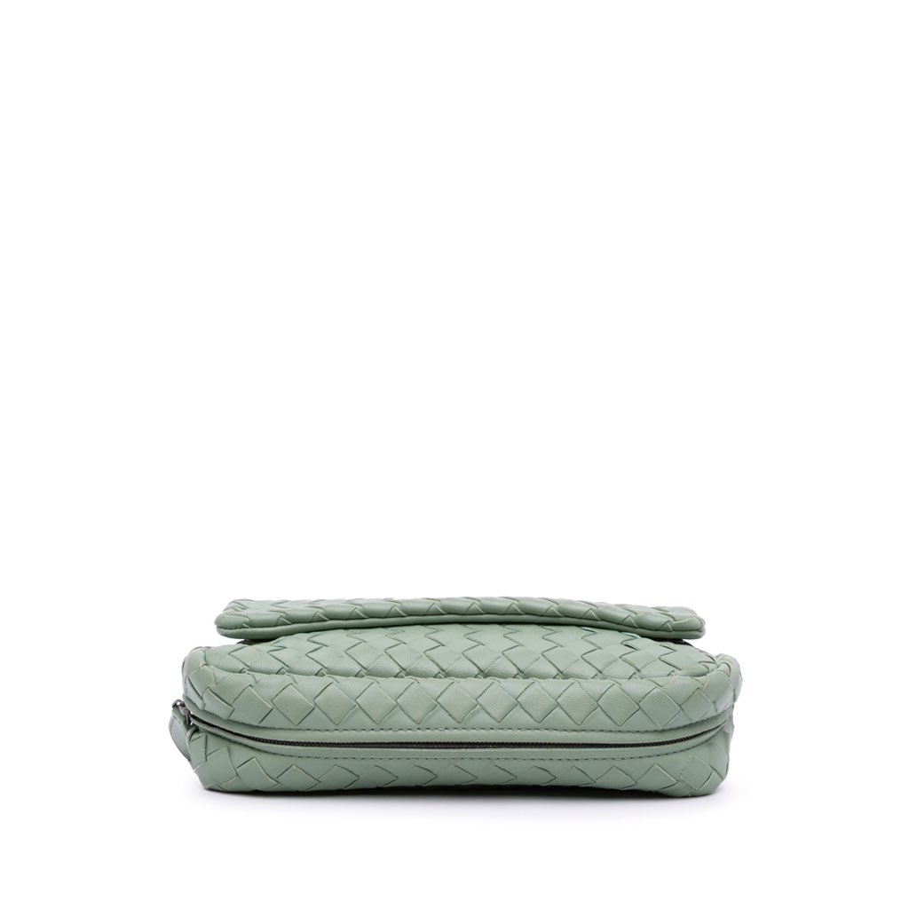 Bottega Veneta Mini Nappa Intrecciato Expandable Chain Flap Crossbody - 3