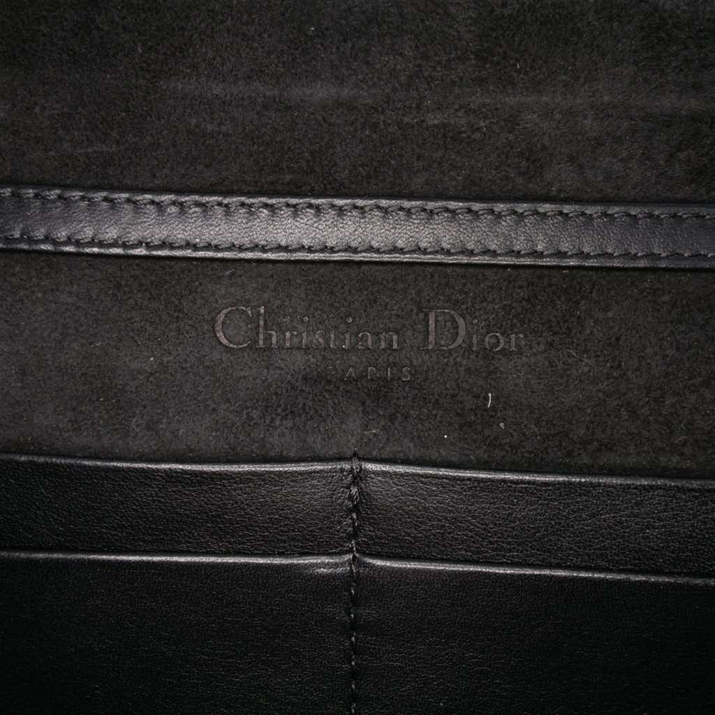 Dior Studded Calfskin Cannage Lady Dior Wallet on Chain - 5