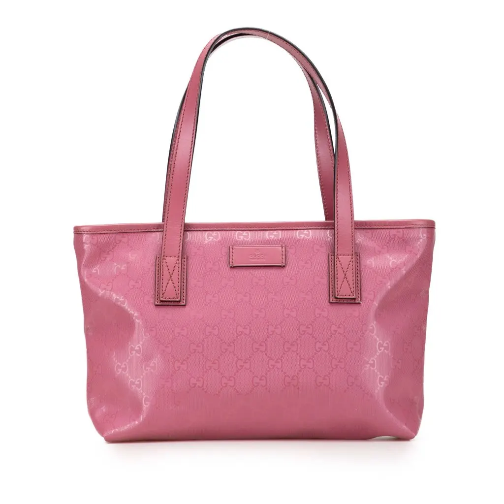Gucci Small GG Imprime Joy Tote Pink Canvas Very good - Front View
