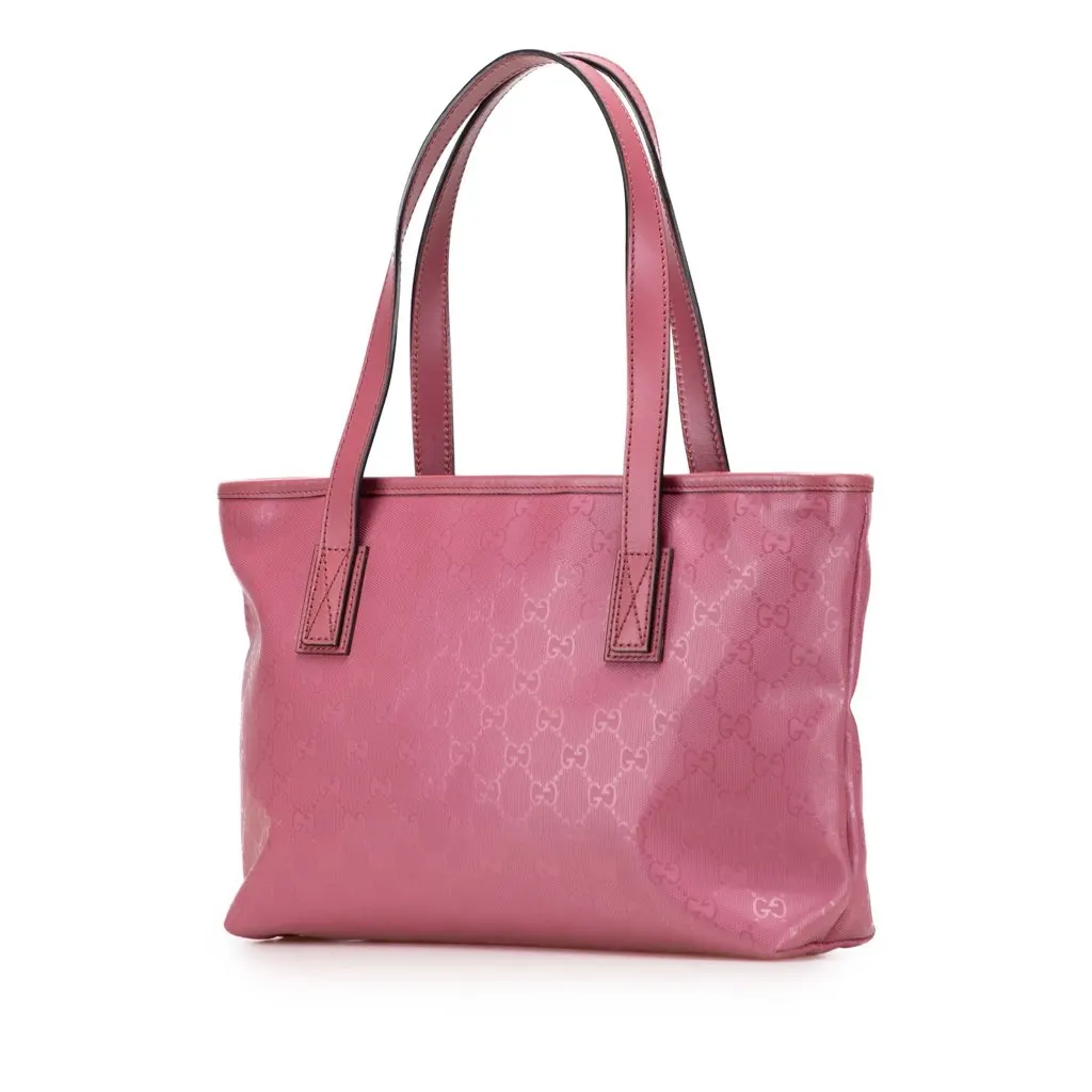 Gucci Small GG Imprime Joy Tote Pink Canvas Very good - Back View